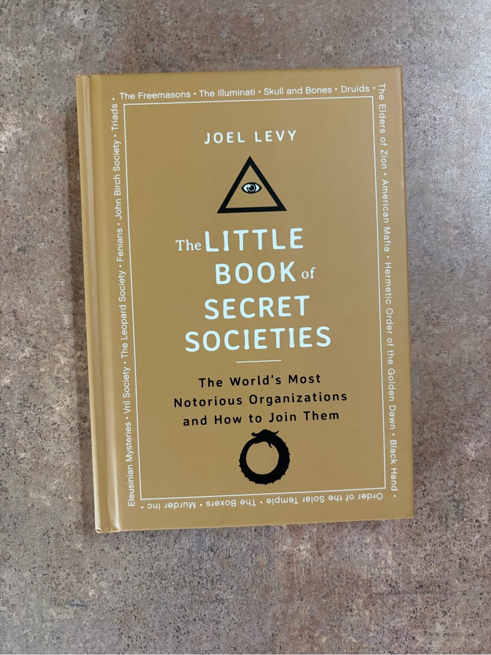 The Little Book of Secret Societies Joel Levy Hardcover Freemasons Illuminati